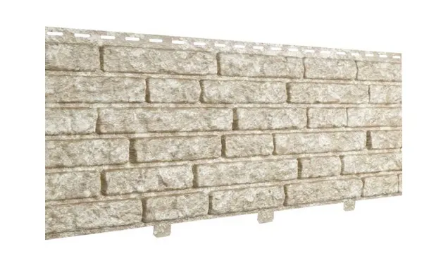 Фасадная панель c двойным замком Stone-House кварцит светло-бежевый NEW