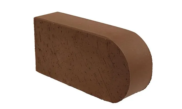 Печной кирпич фигурный полнотелый Lode Brunis F22 гладкий, 250х120х65 мм