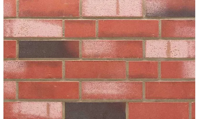 Клинкерная плитка Stroeher Kontur WS 494 rot-bunt рельефная, 240х71х12 мм