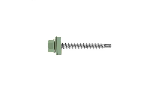 Саморез кровельный Daxmer 4,8х70 RAL 7042 (100) сверло №1