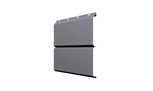 Софит ЭкоБрус без перфорации 0,345 Grand Line 0,45 Drap с пленкой RAL 7004 сигнальный серый