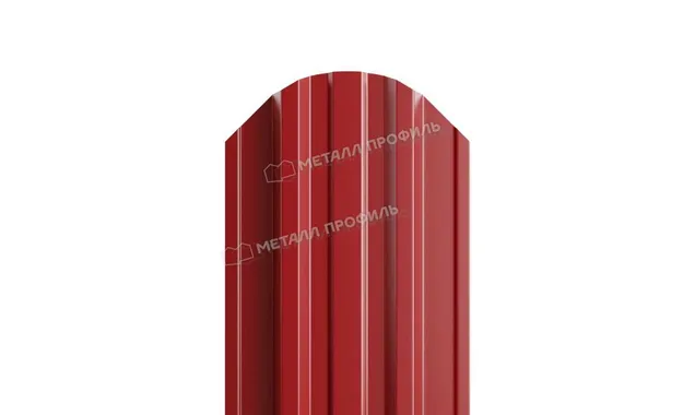 Штакетник Металл Профиль TRAPEZE-O 0,5 NormanMP RAL3011 Коричнево-красный