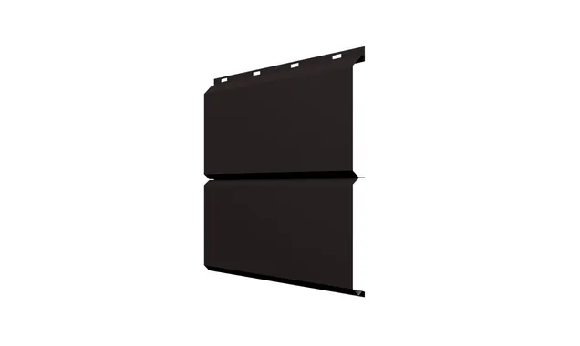 Софит ЭкоБрус без перфорации 0,345 Grand Line 0,45 Drap с пленкой RAL 9005 черный