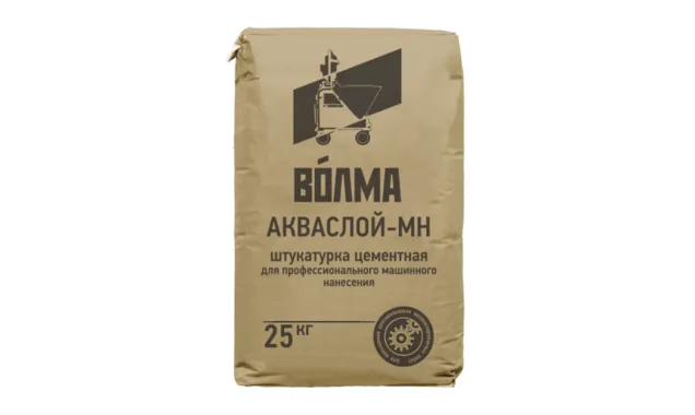 Штукатурка цементная ВОЛМА-Акваслой МН 25 кг