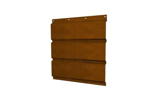 Софит металлический без перфорации 0,45 Print Elite с пленкой Golden Wood