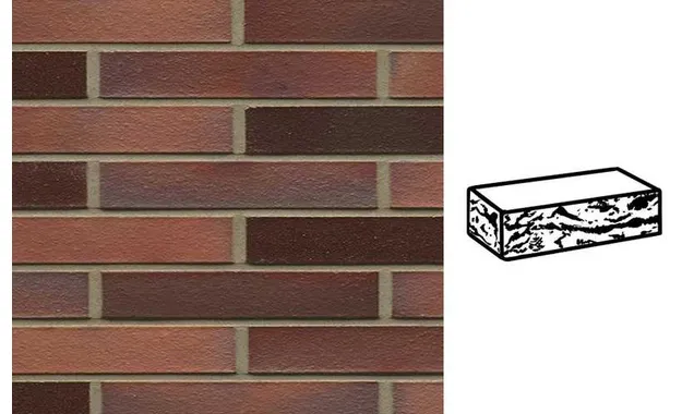 Кирпич клинкерный Muhr 04EG Rotbraun-bunt Edelglanz готик, 240х90х40 мм