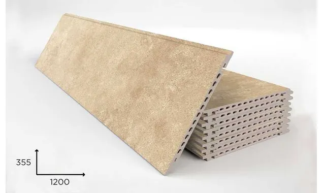 Керамогранитная плита FAVEKER GA16 для НФС, Urban Beige, 1200*355*18 мм