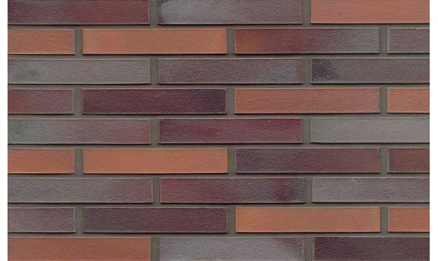 Кирпич клинкерный Muhr 12 Blaurot-bunt гладкий, 290х90х52 мм