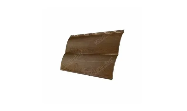 Металлический сайдинг Grand Line Блок-хаус 0.45 мм Print-double Elite Antique Wood