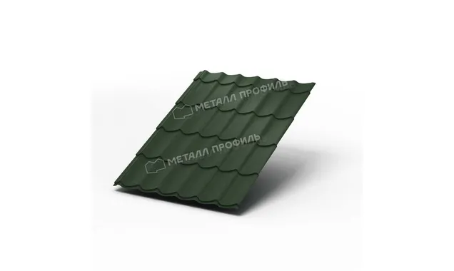 Металлочерепица Металл-Профиль Супермонтеррей 0,5 VikingMP® E RAL 6007 Бутылочно-зеленый