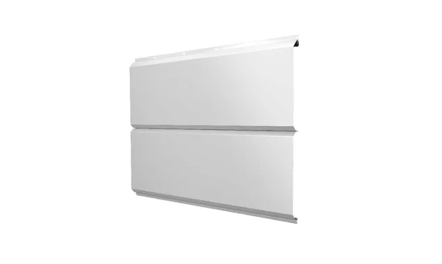 Металлический сайдинг Grand Line ЭкоБрус 0.5 мм Satin RAL 9003 сигнальный белый