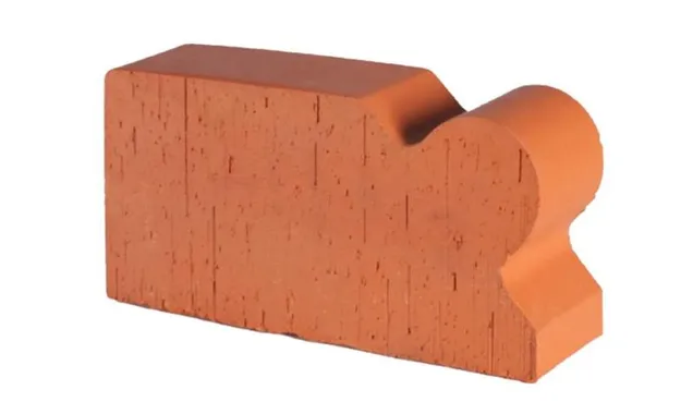 Печной кирпич радиусный полнотелый Lode Janka F20 гладкий, 250х120х65 мм