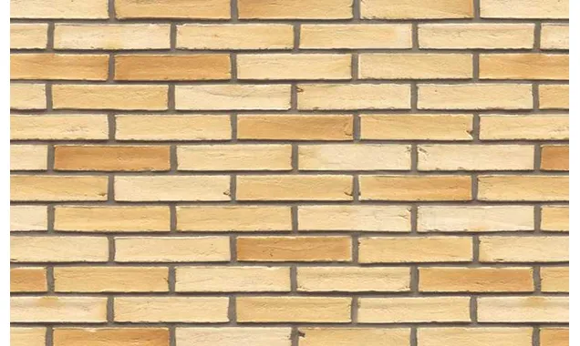 Кирпич клинкерный Muhr 35 EG Creme nuanciert Edelglanz Wasserstrich, 240х52х52 мм
