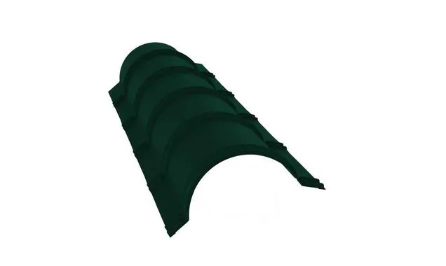 Планка малого конька полукруглого 0,45 Drap RAL 6005 зеленый мох