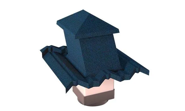 Вентиляционный выход Gerard G 15-45 (пластик), 150х150 мм, sapphire (281)