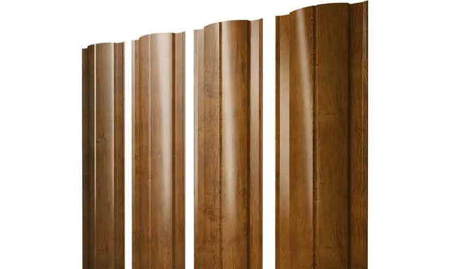 Штакетник Круглый Grand Line 0,4 Print Premium Golden Wood Golden Wood