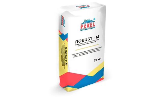 Цементно-известковая штукатурка PEREL Robust-M 0514, 25 кг