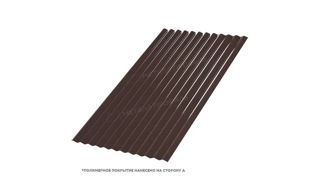 Профлист Металл Профиль МП18 0.5 PURMAN® RR 32 Темно-коричневый B