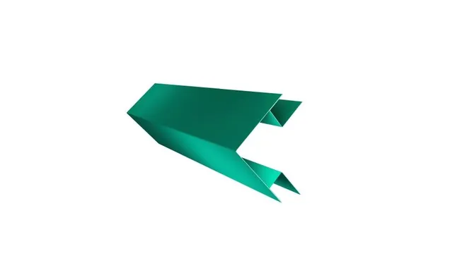 Планка угла внешнего сложная Кожуха сегментного 0,45 PE с пленкой RAL 5021 водная синь