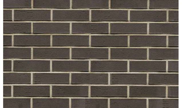 Кирпич клинкерный Muhr 05 F Eisenschmelz Schwarzbraun Fuss. фактурный, 240х55х71 мм