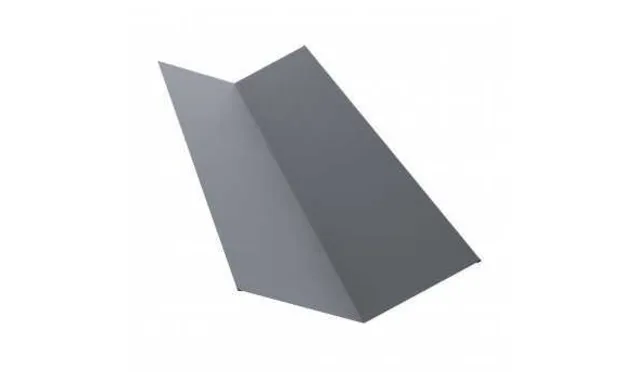Планка ендовы верхней 145х145 0,5 Rooftop Matte RAL 7016 антрацитово-серый