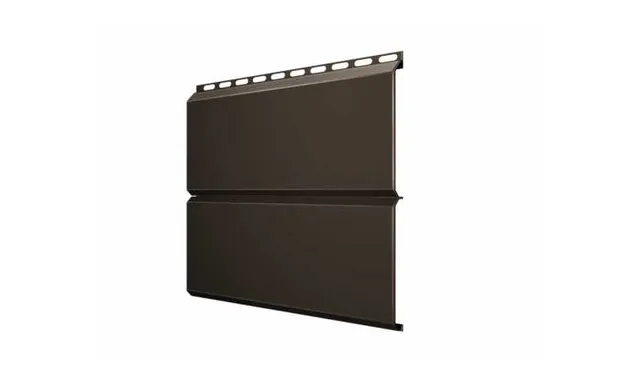 Металлический сайдинг Grand Line ЭкоБрус 0.5 мм Satin RR 32 темно-коричневый | 345