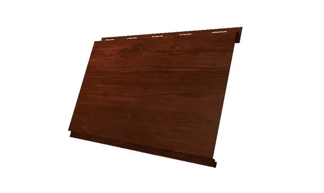 Металлический сайдинг Grand Line Вертикаль 0.45 мм classic Print Elite с пленкой Rowan
