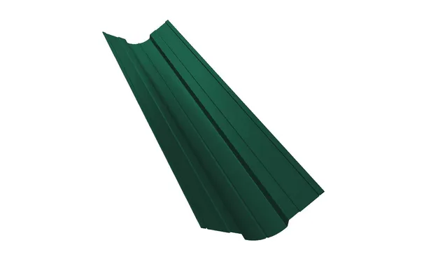 Планка ендовы верхней фигурной 70x70 0,5 Satin Мatt RAL 6005 зеленый мох