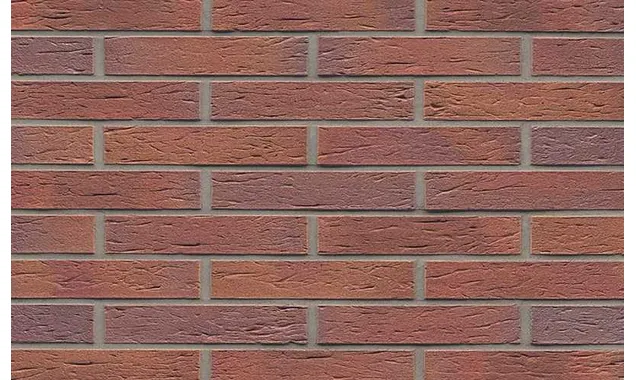 Кирпич клинкерный Muhr 04 Rotbraun-bunt рустик, 290х90х52 мм