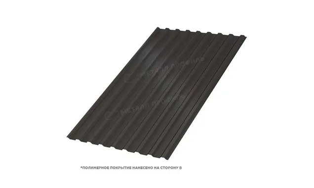 Профлист Металл Профиль МП20 0.5 VikingMP® E RR 32 Темно-коричневый A
