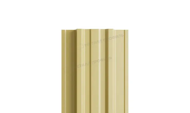 Штакетник Металл Профиль TRAPEZE-T 0,5 NormanMP RAL1014 Слоновая кость