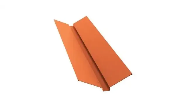 Планка ендовы верхней Grand Line 115х30х115 0,5 Quarzit Cuprum Steel
