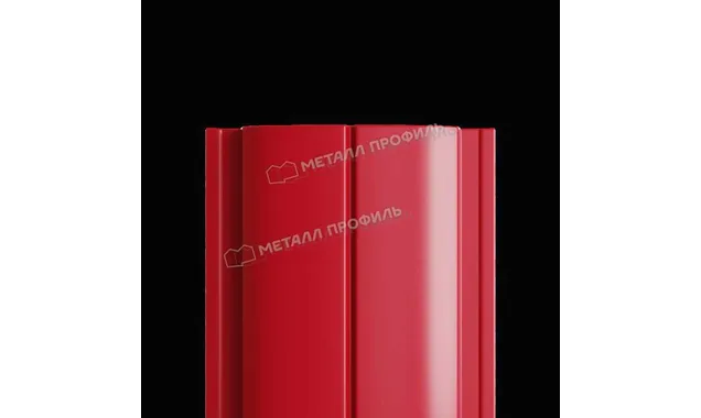 Штакетник Металл Профиль ELLIPSE-T 0,45 Полиэстер RAL3003 Красный рубин