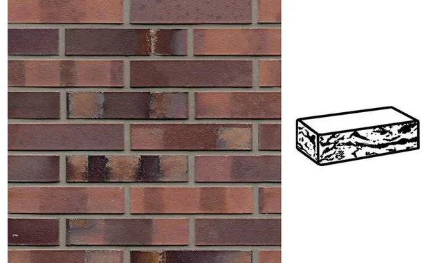 Кирпич клинкерный Muhr 04S Rotbraun-bunt Spezial готик, 240х115х52 мм