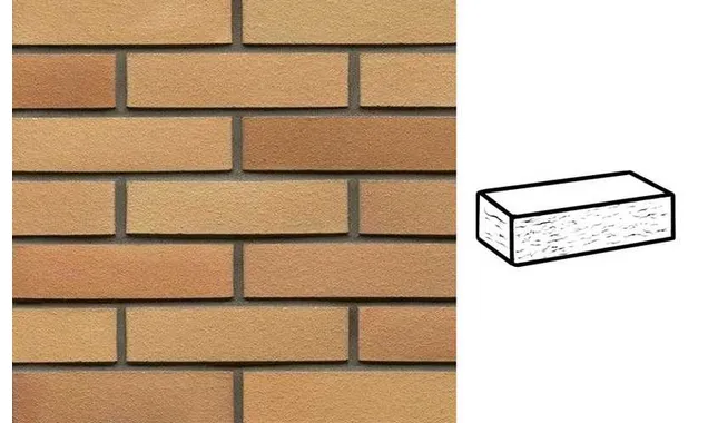 Кирпич клинкерный Muhr 06 Hellbraun-bunt рустик, 290х90х71 мм