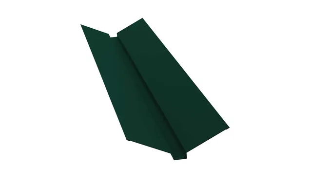 Планка ендовы верхней 115х30х115 0,5 Satin Мatt RAL 6005 зеленый мох