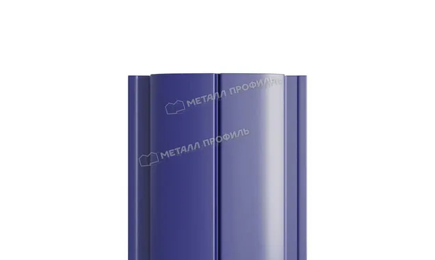 Штакетник Металл Профиль ELLIPSE-T 0,45 Полиэстер RAL5002 Ультрамарин