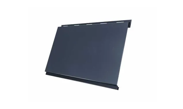 Металлический сайдинг Grand Line Вертикаль 0.5 мм classic Rooftop Matte с пленкой RAL 7024 мокрый асфальт