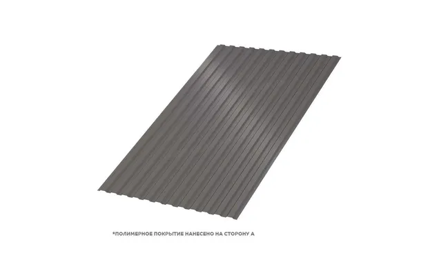 Профлист Металл Профиль МП10 0.5 VALORI Darkbrown, Темно-коричневый B