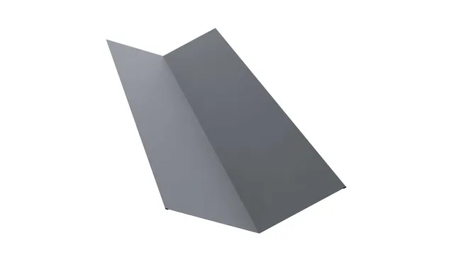 Планка ендовы верхней 145х145 0,5 Satin с пленкой RAL 7016 антрацитово-серый