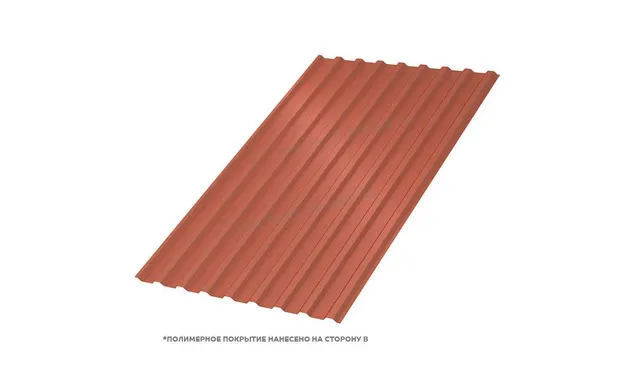 Профлист Металл Профиль МП20 0.5 VikingMP® E RAL 8004 Коричневая медь B