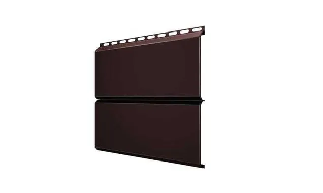 Металлический сайдинг Grand Line ЭкоБрус 0.5 мм Satin Matt RAL 8017 шоколад | 345