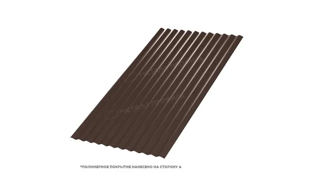 Профлист Металл Профиль МП18 0.45 VikingMP® RAL 8017 Коричневый шоколад A