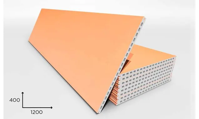 Керамогранитная плита FAVEKER GA20 для НФС, Salmon, 1200*400*20 мм