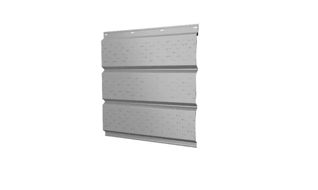 Софит металлический полная перфорация 0,5 Satin с пленкой RAL 9003 сигнальный белый