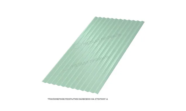 Профлист Металл Профиль МП18 0.5 PURMAN® Tourmalin, Светло-зеленый металлик A