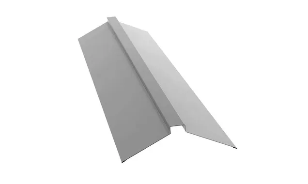 Планка конька плоского 150х40х150 0,5 Quarzit Pro Matt RAL 7016 антрацитово-серый