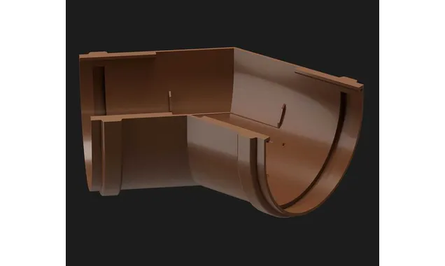 Угловой элемент 135˚ PREMIUM, каштан