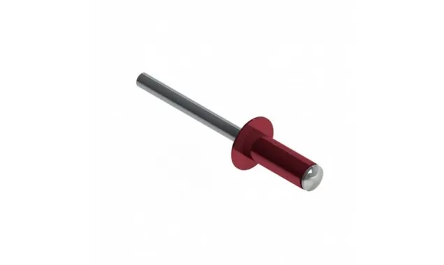 Заклёпка вытяжная Daxmer 4,0х10 RAL 3003 (10х1000 шт) ал/ст