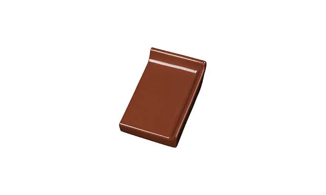Клинкерный завершающий водоотлив с бортиком правый Terca Light brown, 160*105*30 мм
